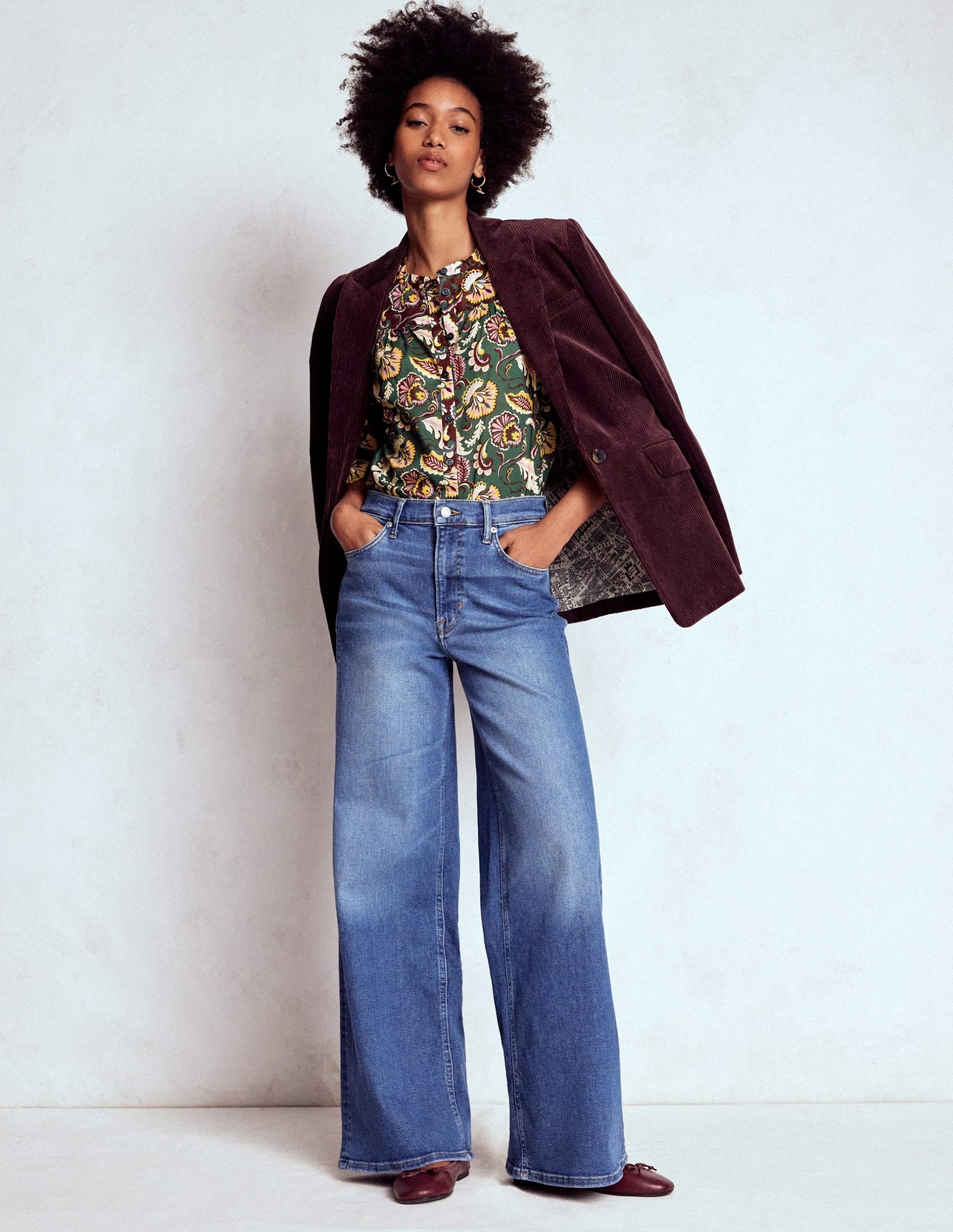 Corrine Cotton Top-Dark Green. Ornate Meadow - Image 4