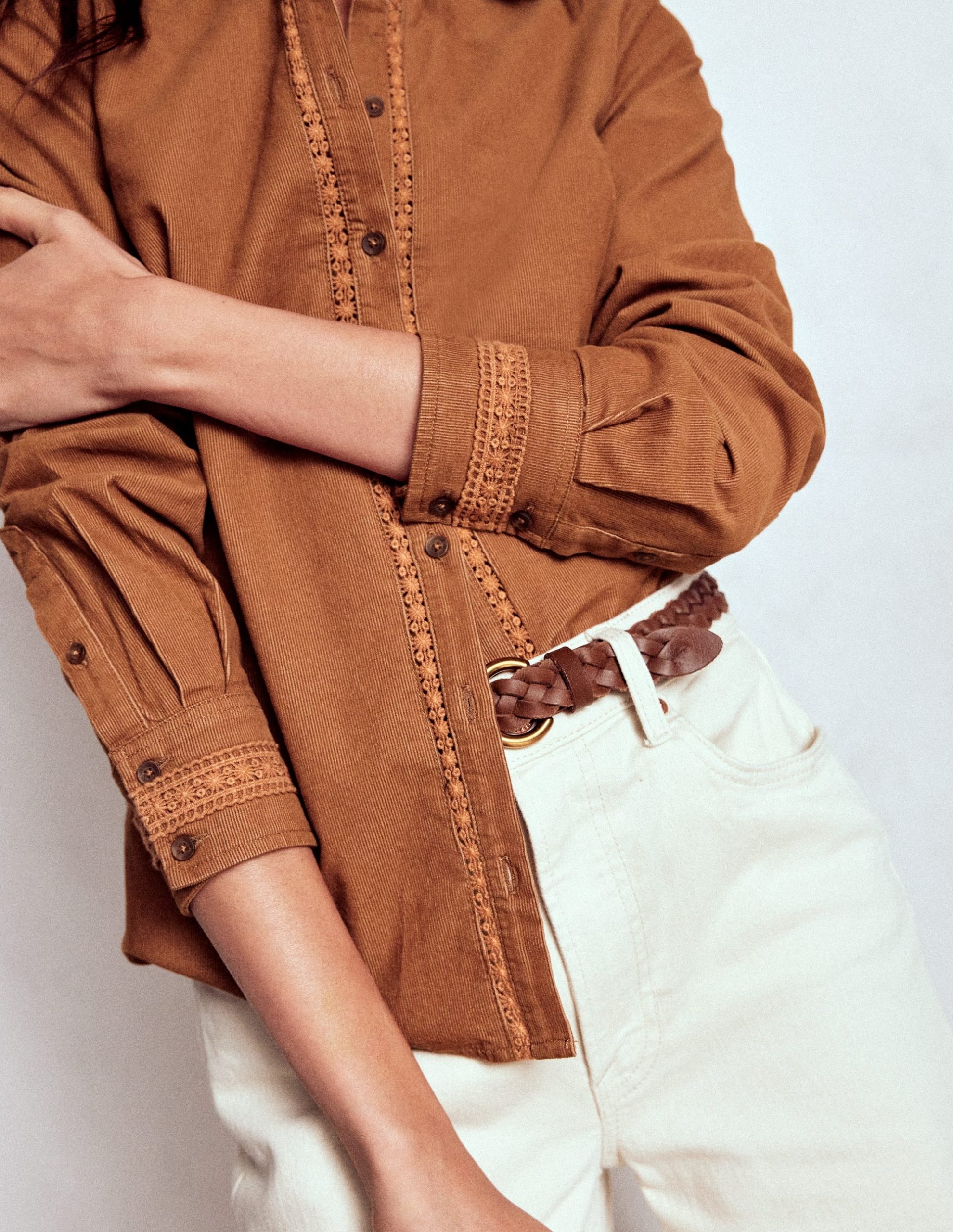 Victoria Cord Shirt-Ginger - Image 2