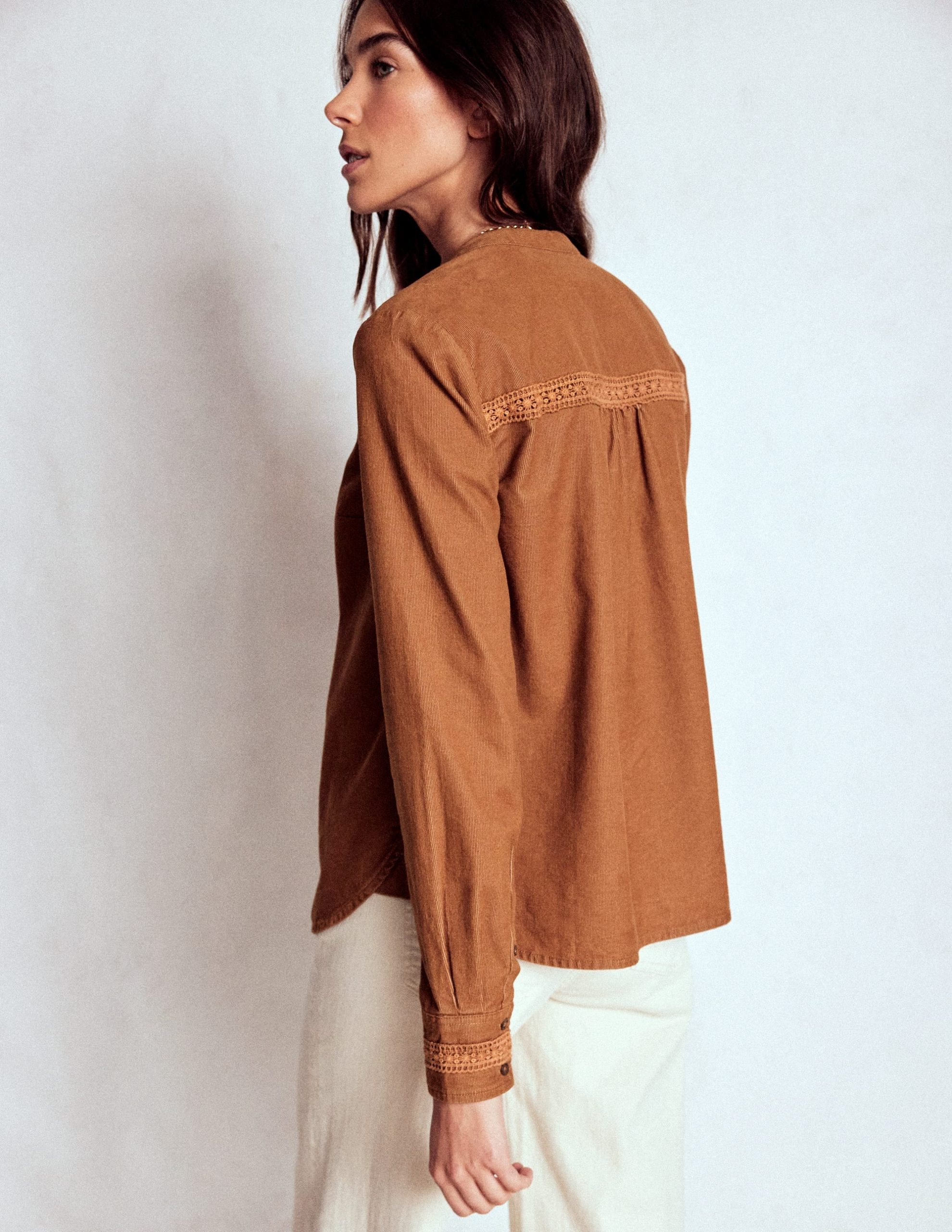 Victoria Cord Shirt-Ginger - Image 3