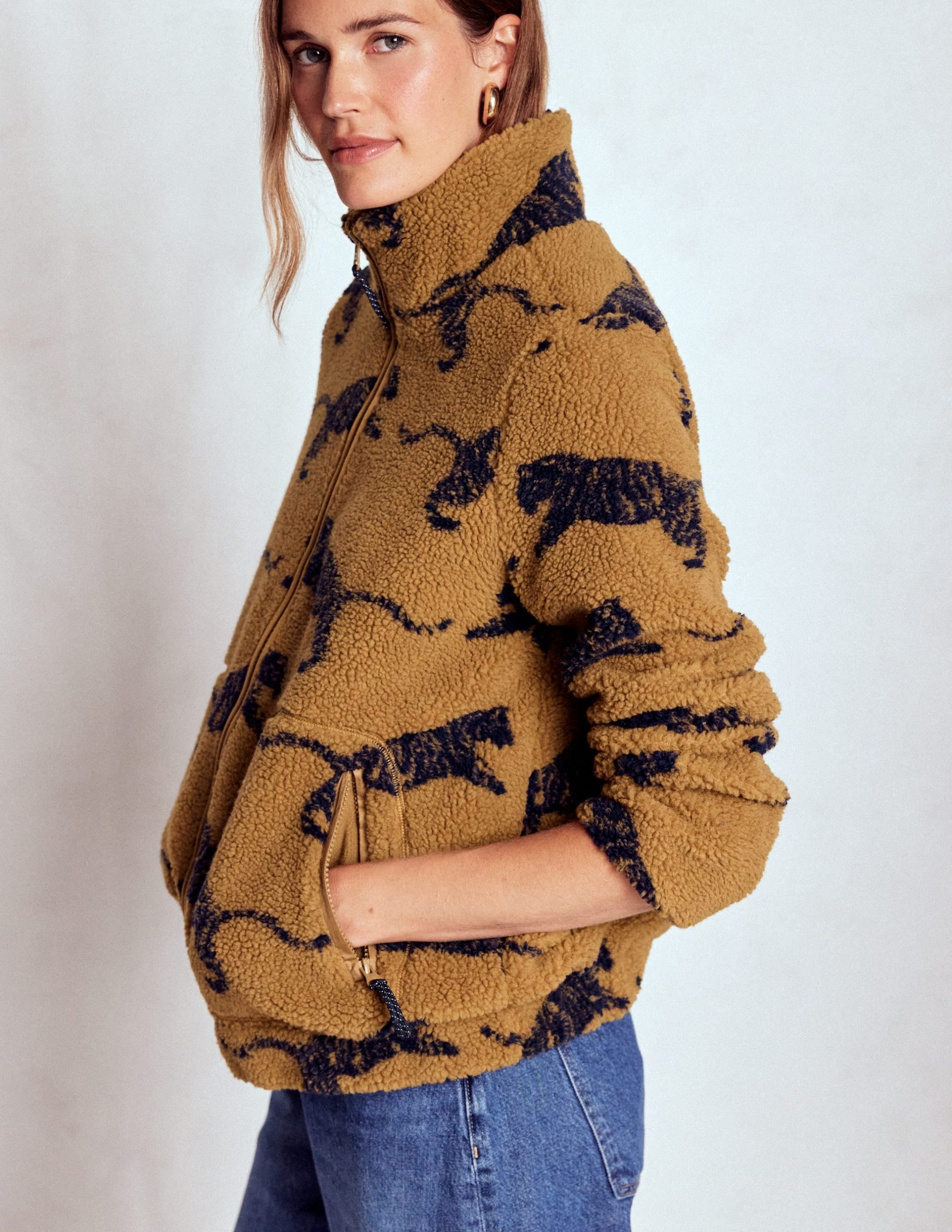 Westminster Borg Jacket-Hazelnut Brown. Leaping Tiger - Image 2