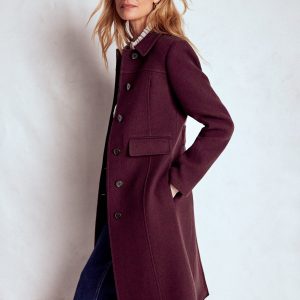St Albans Coat-Dark Cherry