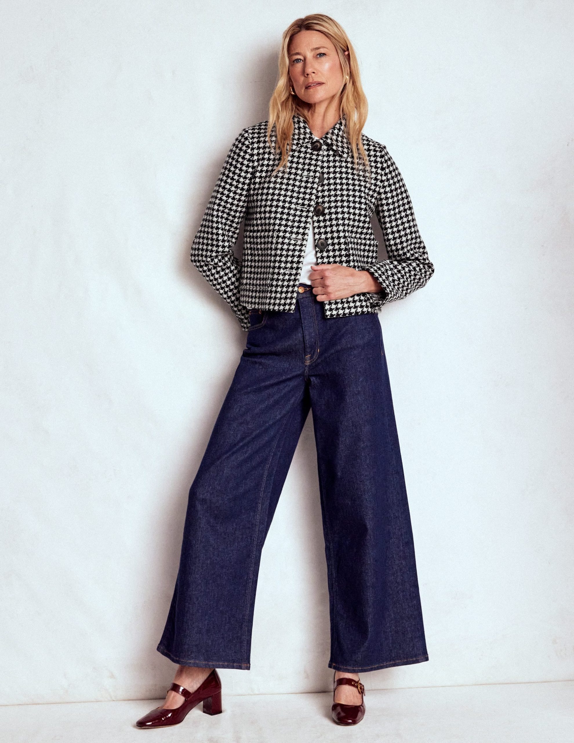 Knightsbridge Wool Jacket-Black Dogstooth - Image 5