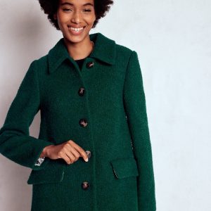 Edinburgh Wool Coat-Emerald Night