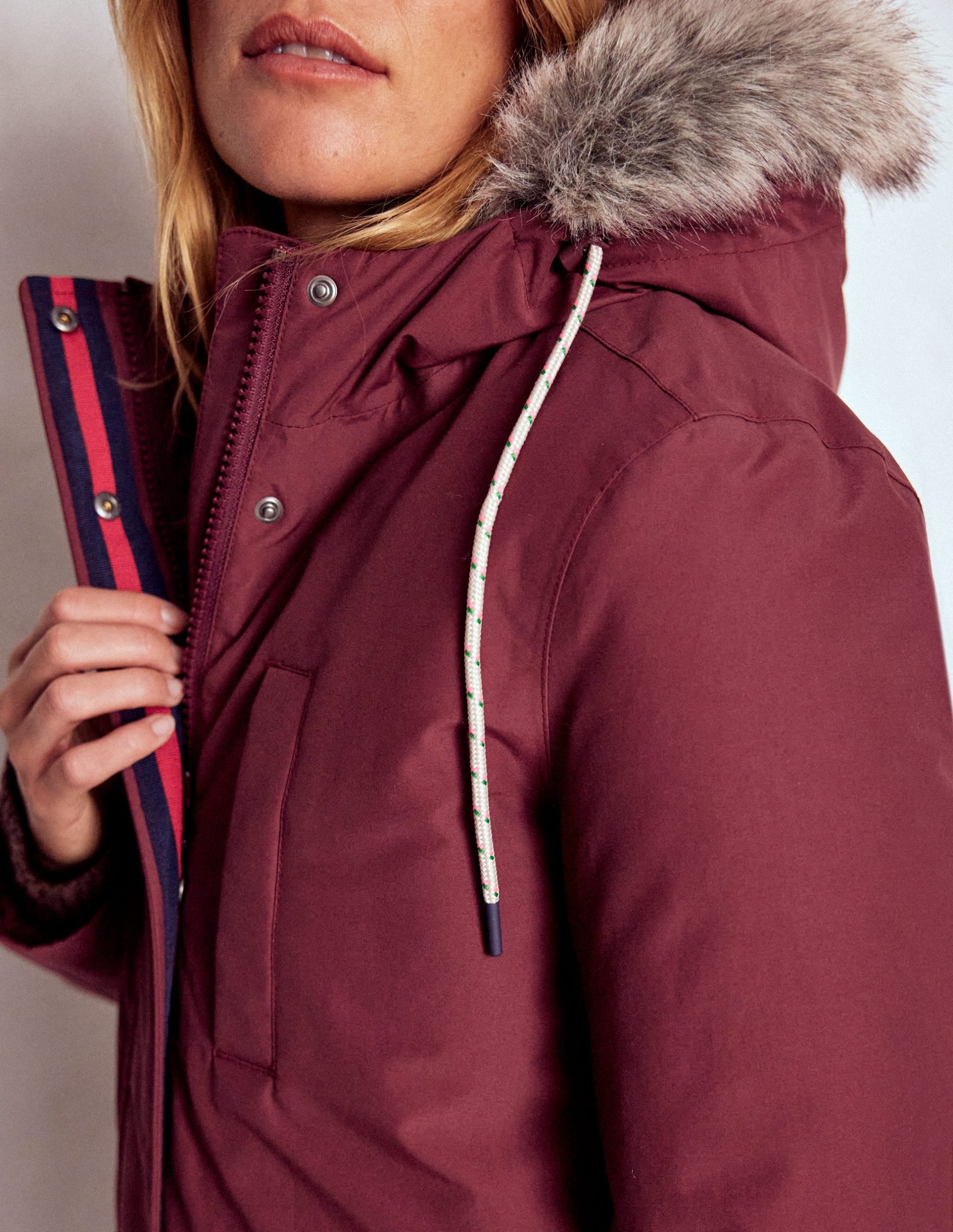 4-In-1 Hooded Parka-Chestnut. Dijon. Pop Pansy - Image 3