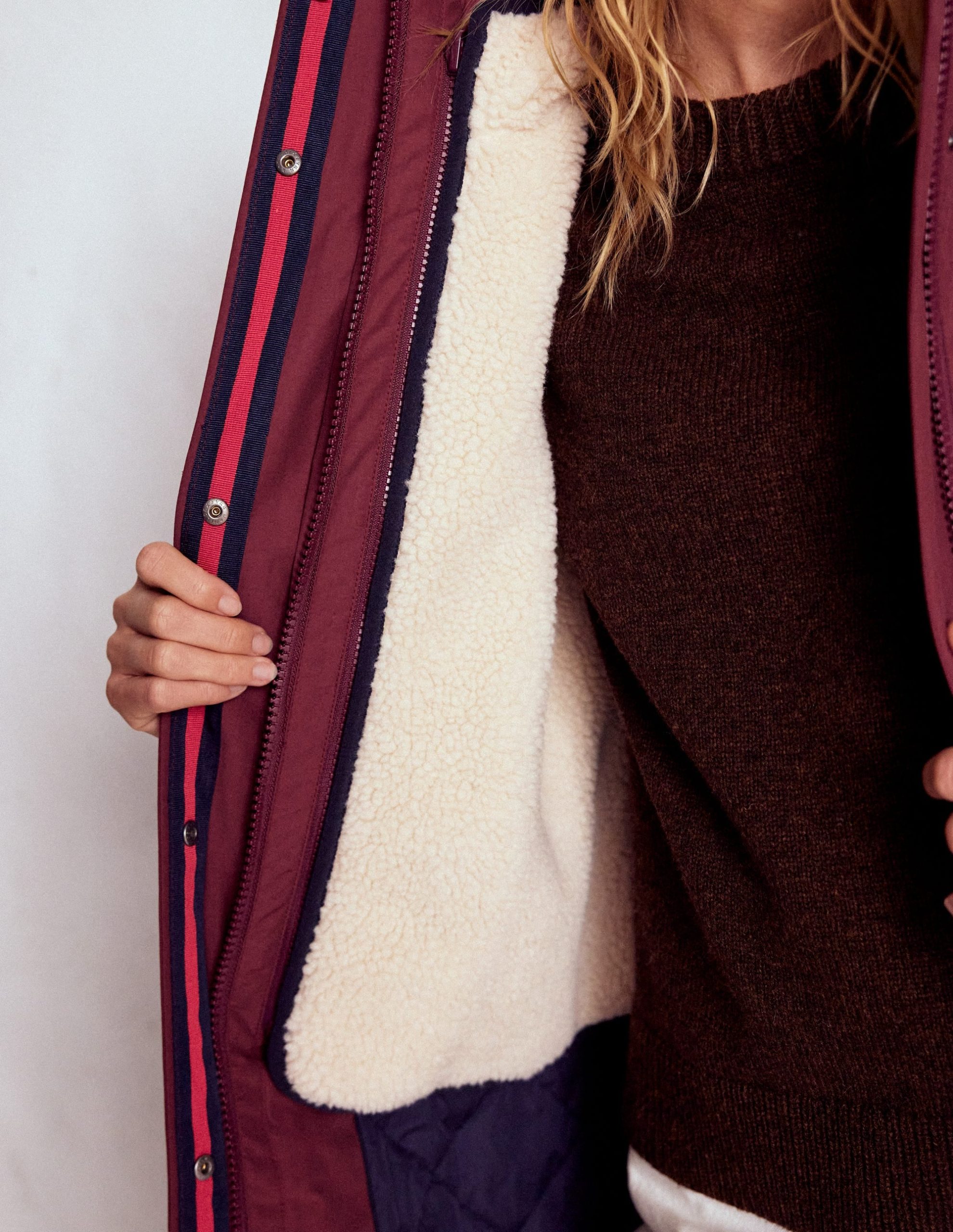 4-In-1 Hooded Parka-Chestnut. Dijon. Pop Pansy - Image 5