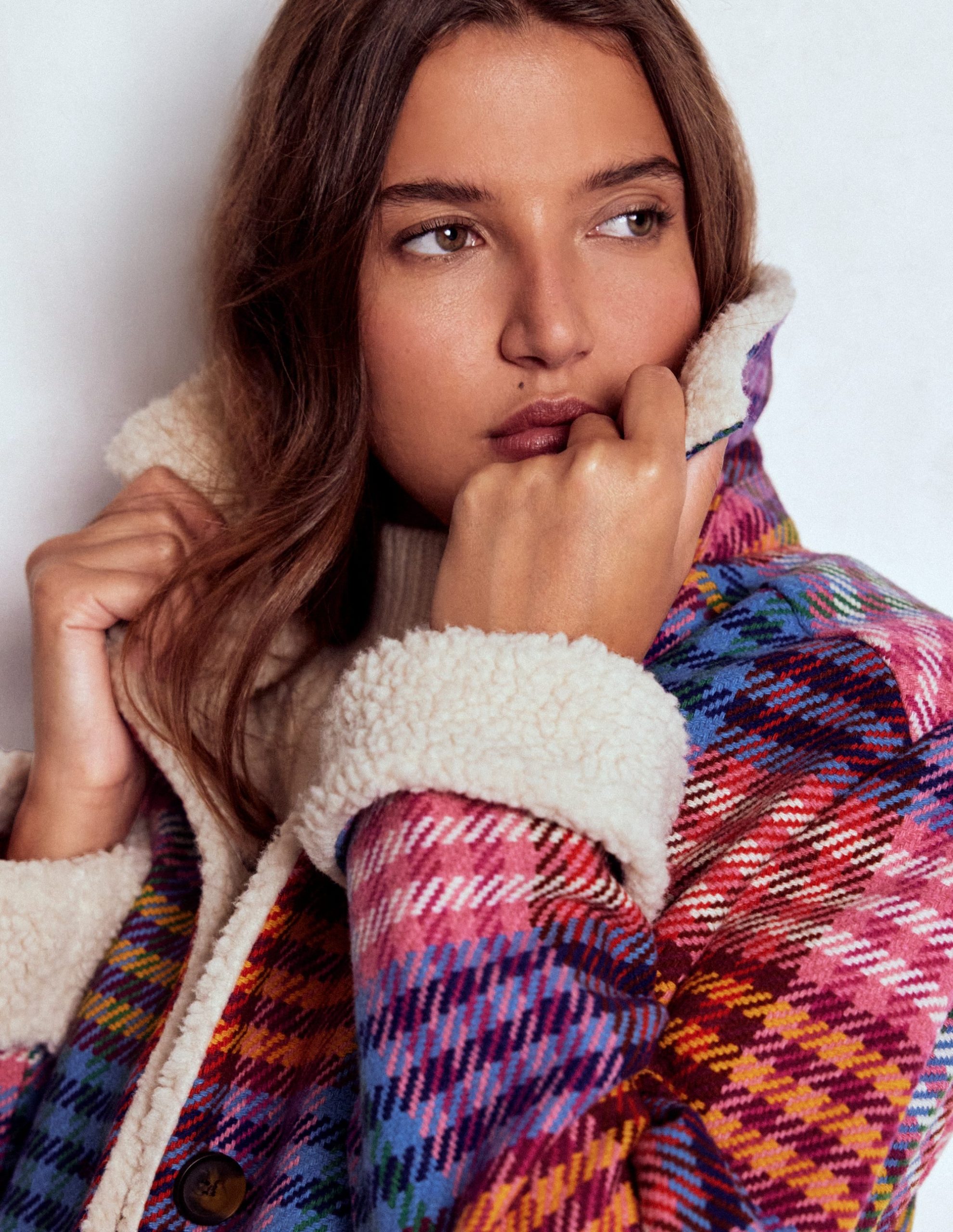 Stirling Check Coat-Rainbow Blanket Multigingham - Image 3