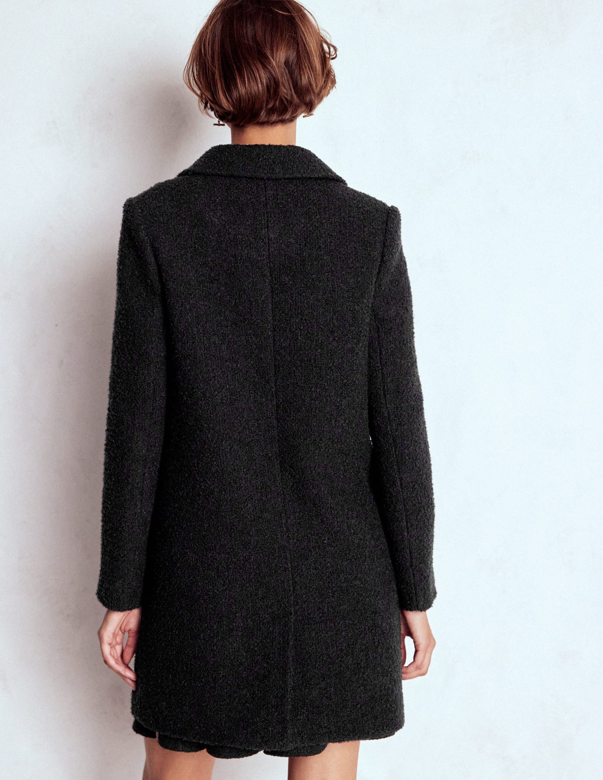 Carlisle Wool Coat-Black - Image 3