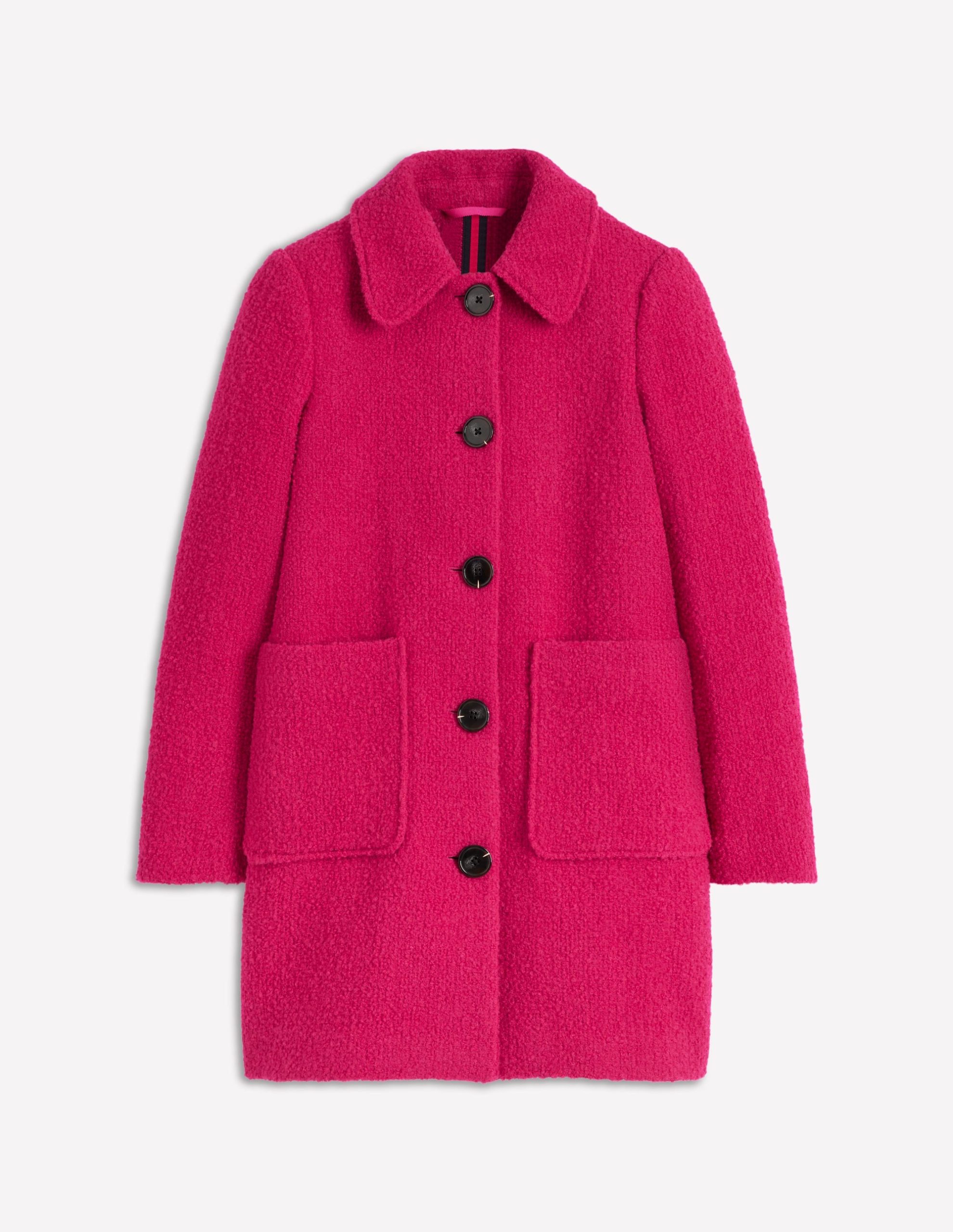 Carlisle Wool Coat-Vibrant Pink - Image 6