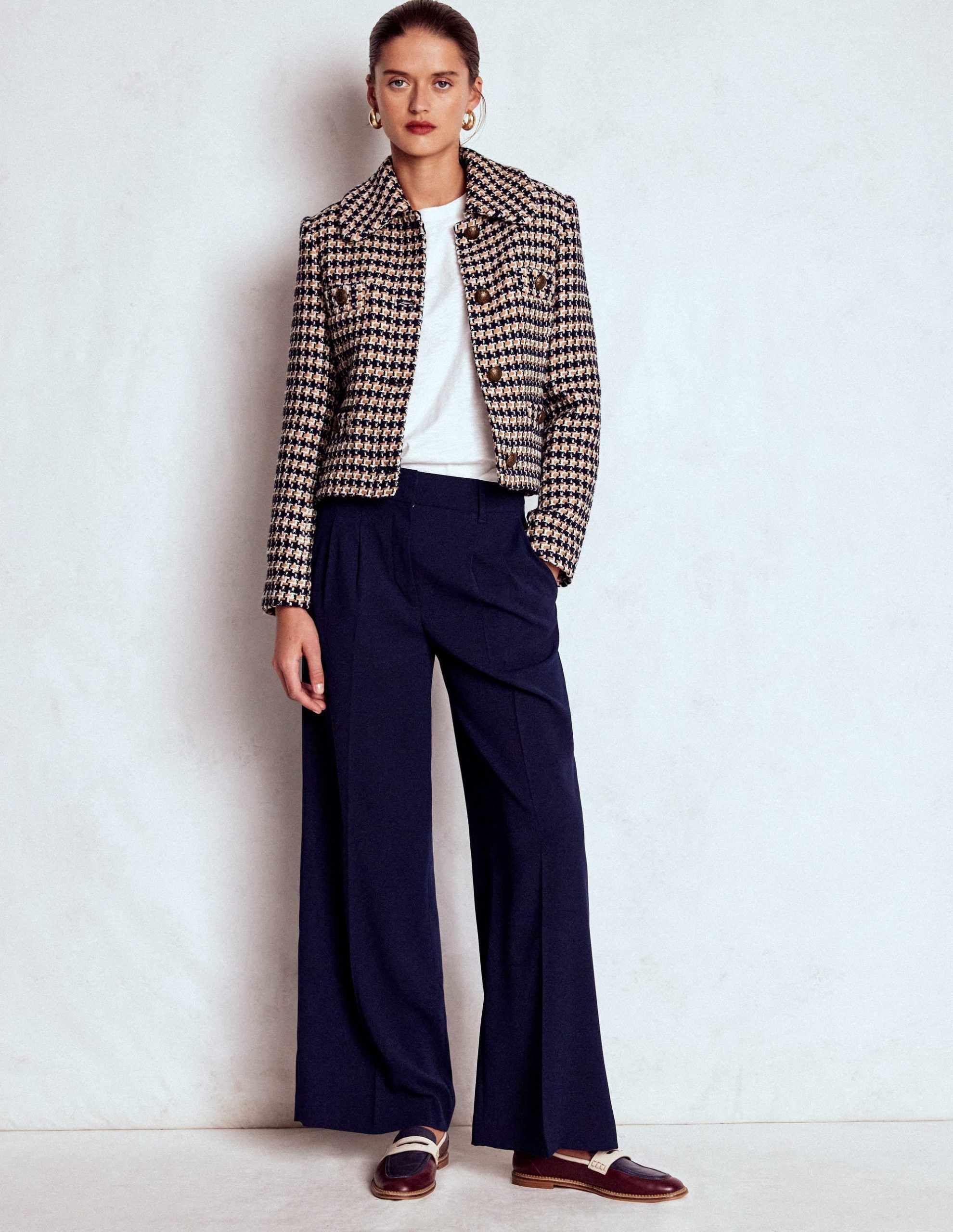 Button Up textured Jacket-CAMEL AND PINK TEXTURE - Image 5